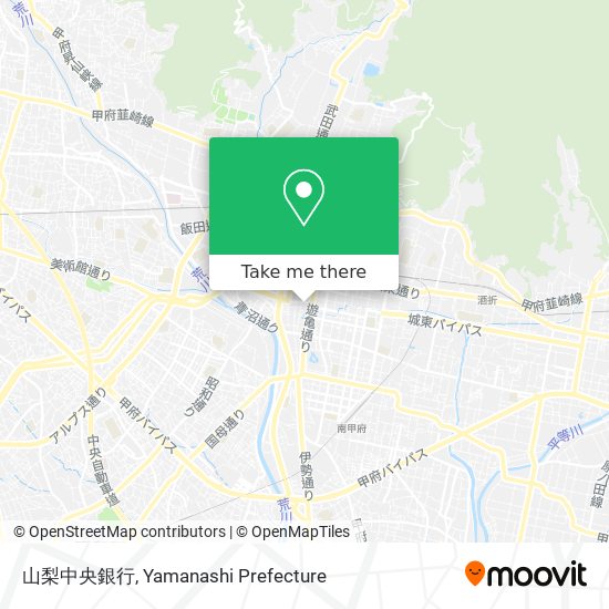 山梨中央銀行 map