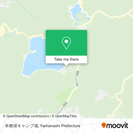 Motosu Lake Campground map