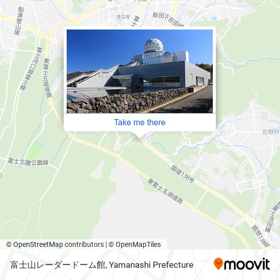 富士山レーダードーム館 map