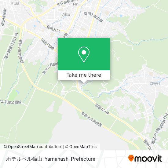 ホテルベル鐘山 map