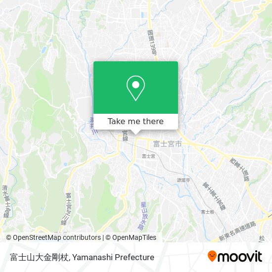 富士山大金剛杖 map