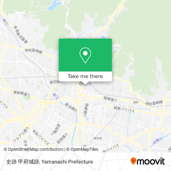 史跡 甲府城跡 map