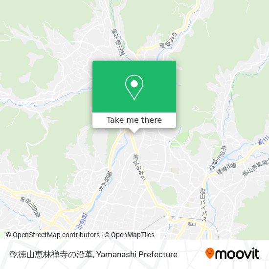 乾徳山恵林禅寺の沿革 map