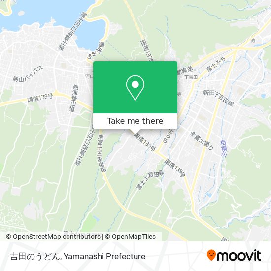 吉田のうどん map