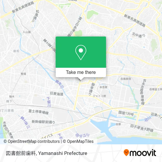 図書館前歯科 map