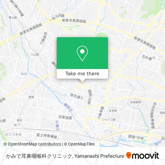 かみで耳鼻咽喉科クリニック map