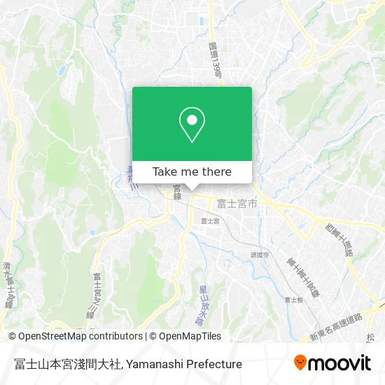 Fujisan Hongu Asama Grand Shrine map