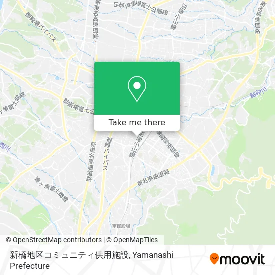 Shinbashi District Community Facility map