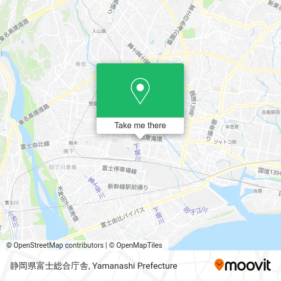 Shizuoka Prefecture Fuji Comprehensive Government Building map
