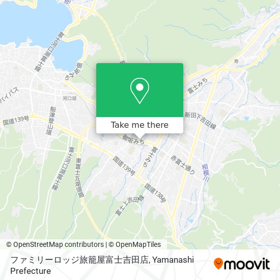 ファミリーロッジ旅籠屋富士吉田店 map