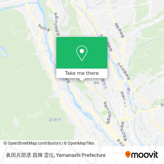 眞田兵部丞 昌輝 霊位 map