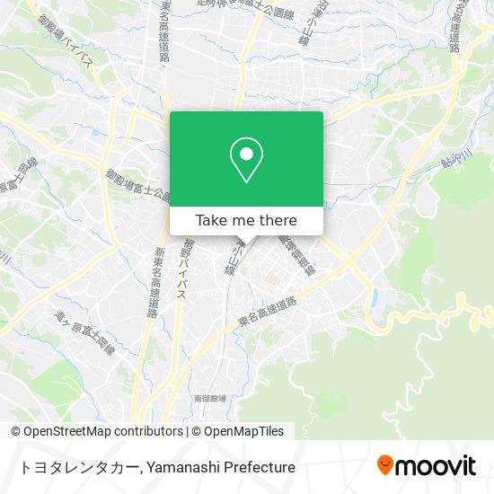 トヨタレンタカー map