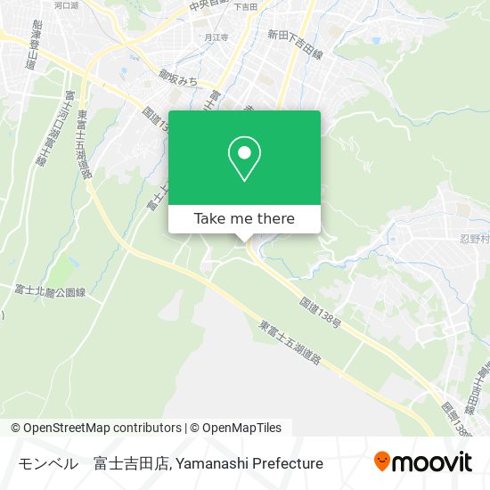 モンベル　富士吉田店 map