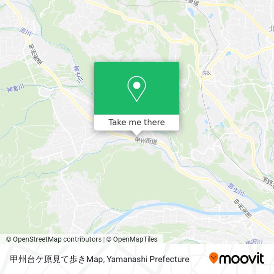 甲州台ケ原見て歩きMap map