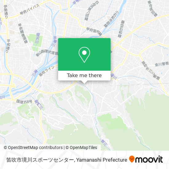 笛吹市境川スポーツセンター map