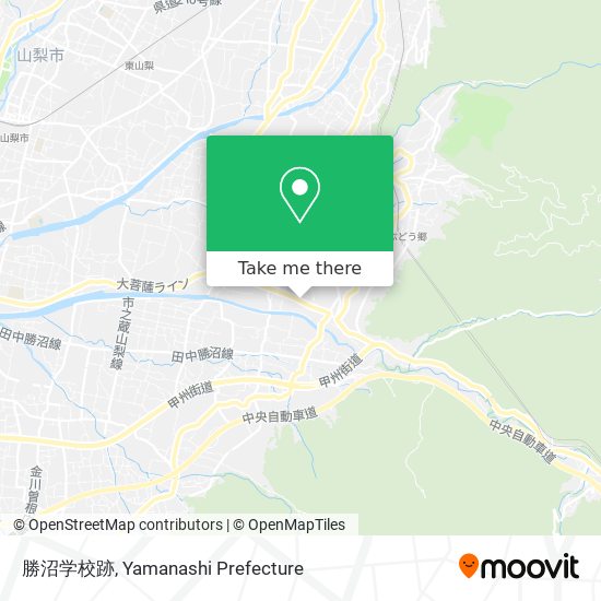 勝沼学校跡 map