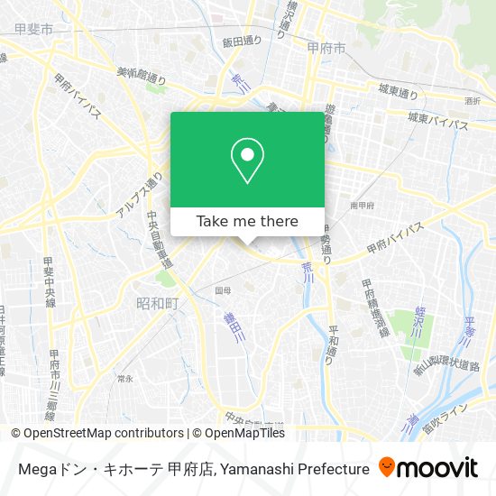 Megaドン・キホーテ 甲府店 map