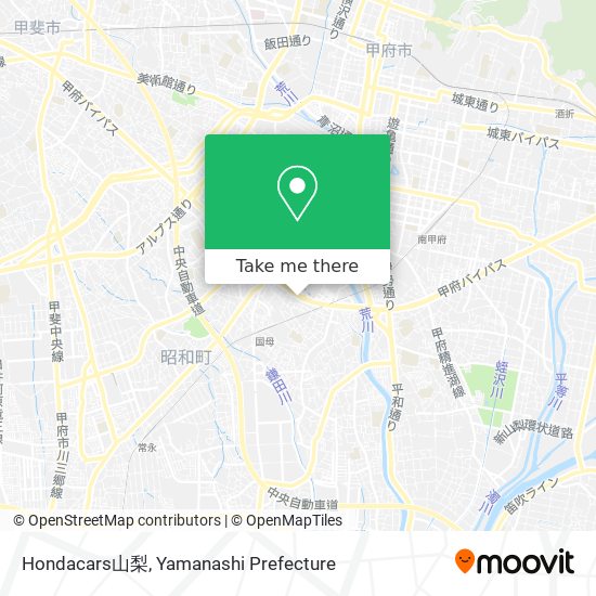 Hondacars山梨 map