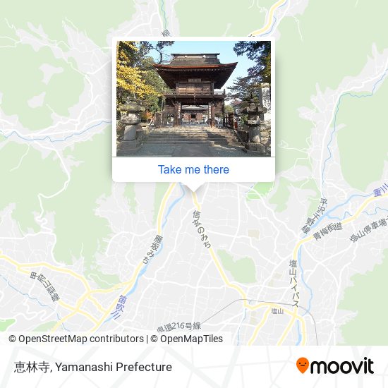 恵林寺 map