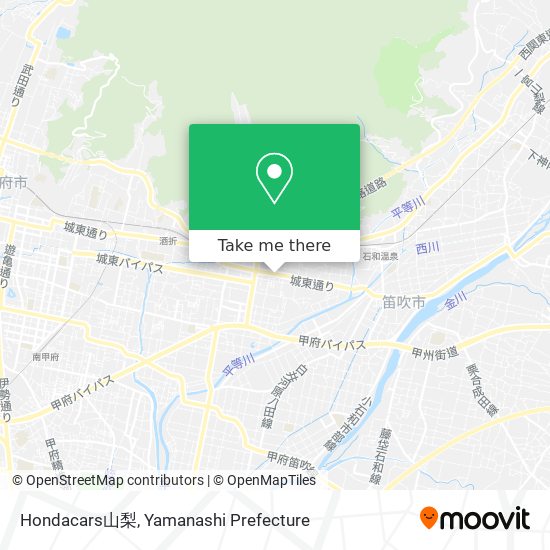 Hondacars山梨 map