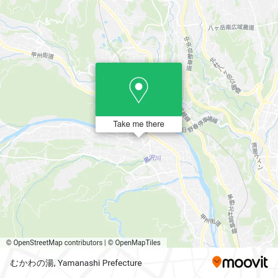 Mukawa Hot Springs map