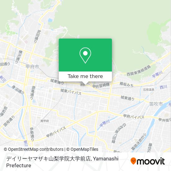 デイリーヤマザキ山梨学院大学前店 map