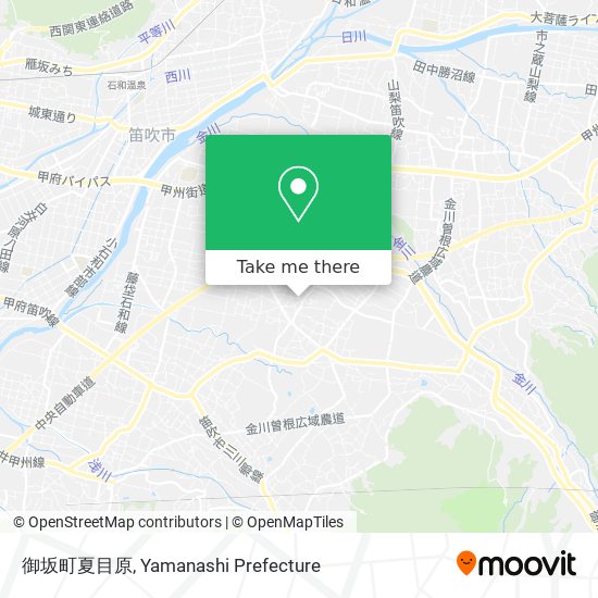 御坂町夏目原 map