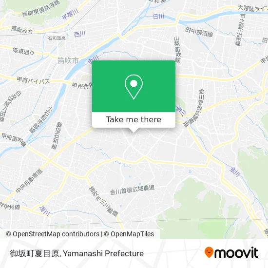 御坂町夏目原 map