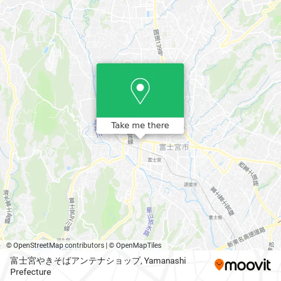 Fujinomiya Yakisoba Antenna Shop map