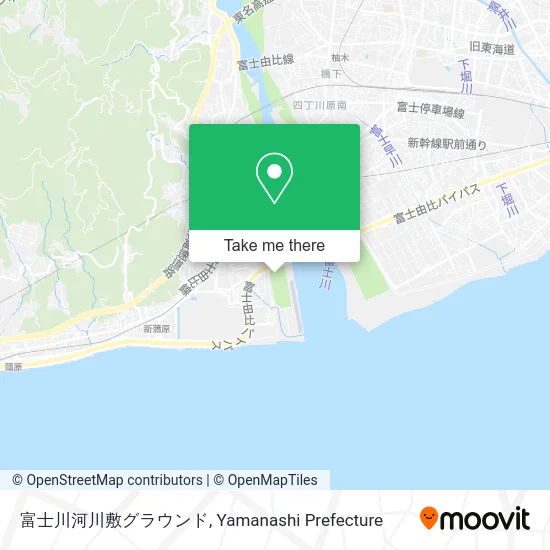 富士川河川敷グラウンド map