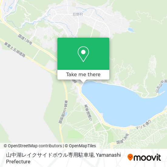 山中湖レイクサイドボウル専用駐車場 map