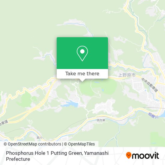 Phosphorus Hole 1 Putting Green map