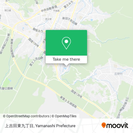 上吉田東九丁目 map