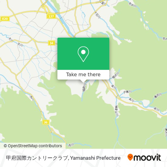 甲府国際カントリークラブ map
