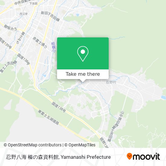 忍野八海 榛の森資料館 map