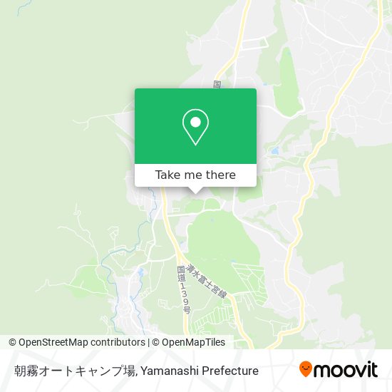 朝霧オートキャンプ場 map