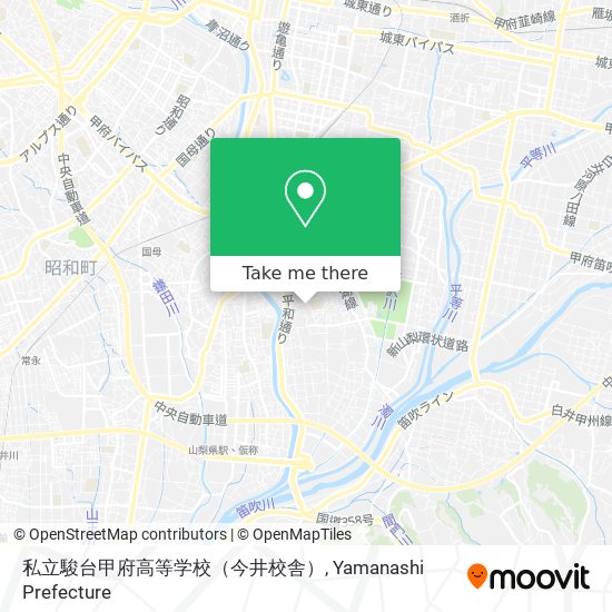 私立駿台甲府高等学校（今井校舎） map