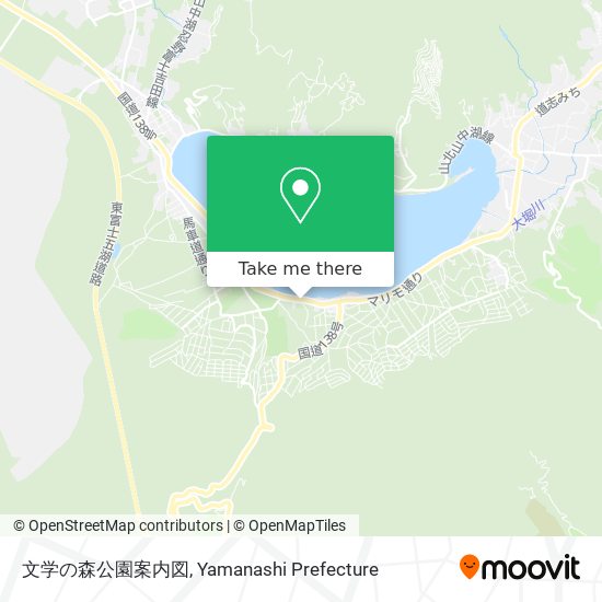 文学の森公園案内図 map