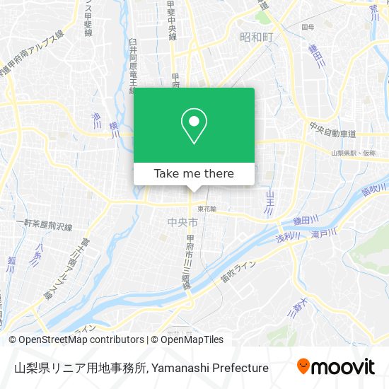 山梨県リニア用地事務所 map