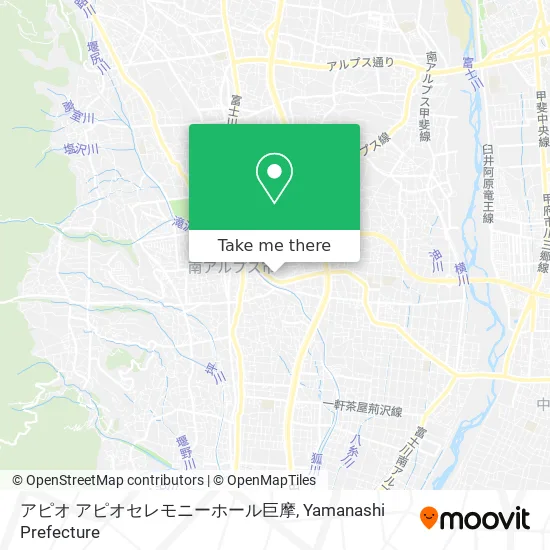 アピオ アピオセレモニーホール巨摩 map
