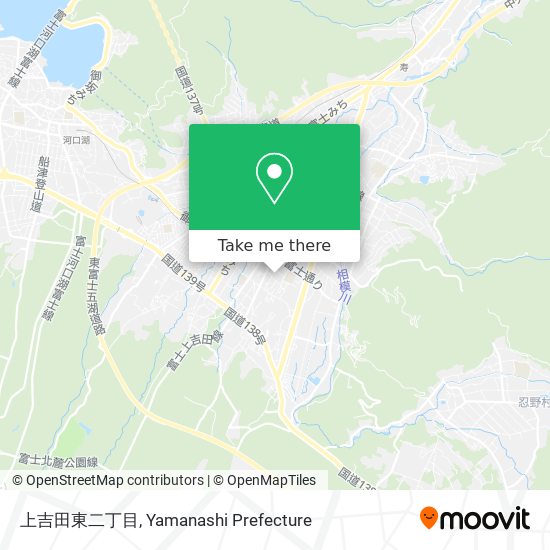 上吉田東二丁目 map