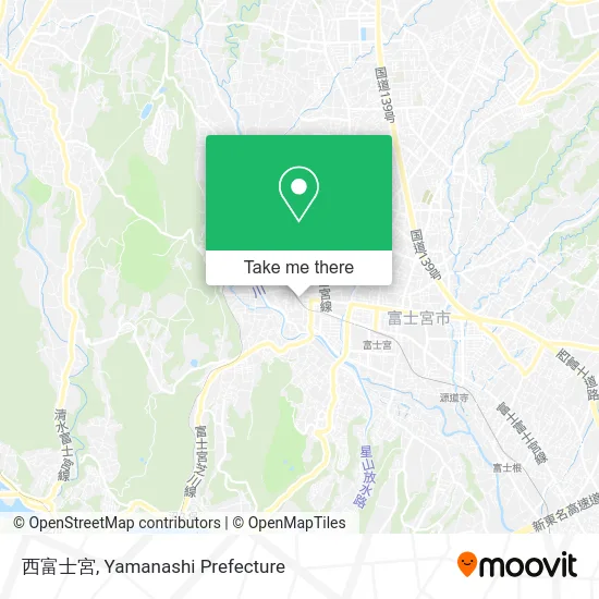 Nishi Fujinomiya map