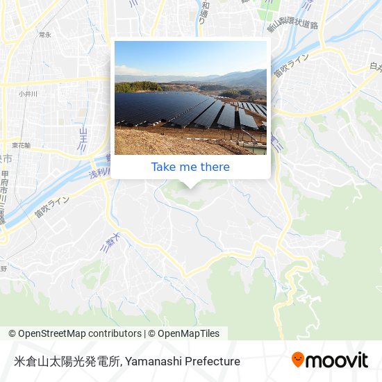 米倉山太陽光発電所 map