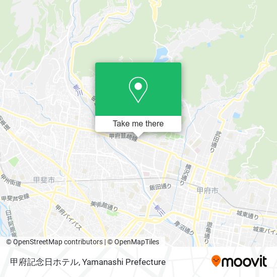 甲府記念日ホテル map