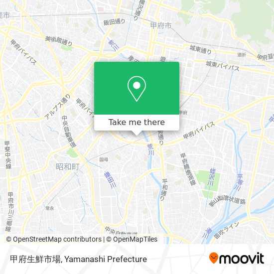 甲府生鮮市場 map