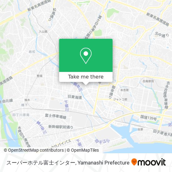 スーパーホテル富士インター map