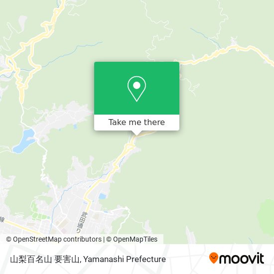 山梨百名山 要害山 map