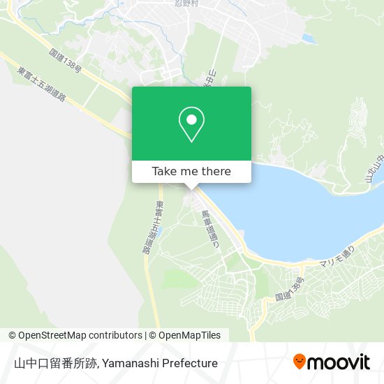 山中口留番所跡 map