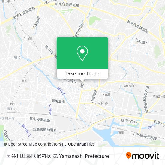 長谷川耳鼻咽喉科医院 map