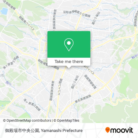 御殿場市中央公園 map